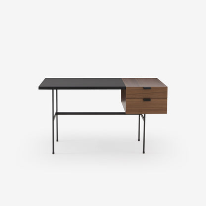 שולחן כתיבה TANIS מעץ אגוז עם משטח למינט, מבית Ligne Roset