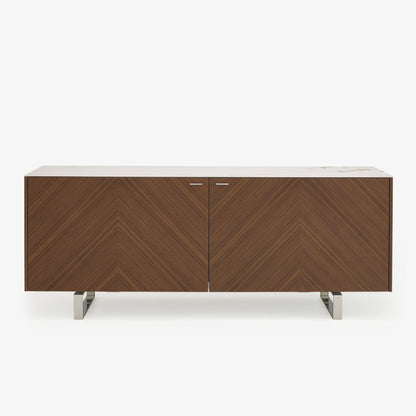 שידת COPLAN 2 מעץ אגוז עם משטח קרמיקה, מבית Ligne Roset