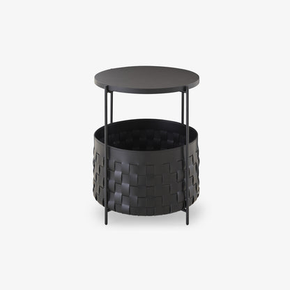 שידת לילה CESTINO מבית Ligne Roset בעור שחור