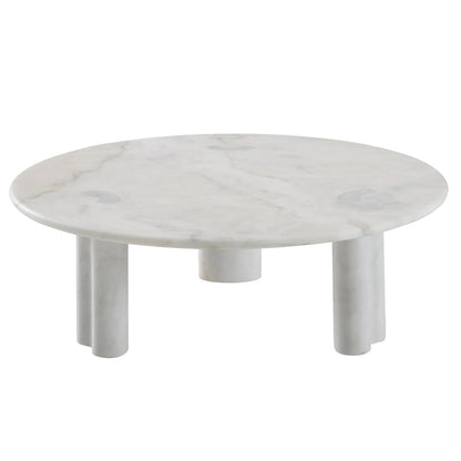 שולחן סלון PEANUT עגול עם משטח שיש, מבית Ligne Roset