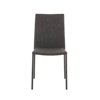 כסא SLIM מבית Ligne Roset מרופד בעור עם מסגרת פלדה מינימליסטית