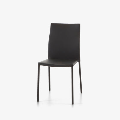 כסא SLIM מבית Ligne Roset עם מסגרת פלדה דקה, על רקע לבן – תמונה נוספת