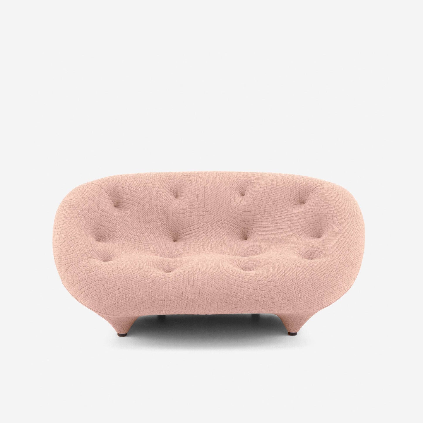 ספת PLOUM בגוון ורוד עם ריפוד מרופד, מבית Ligne Roset