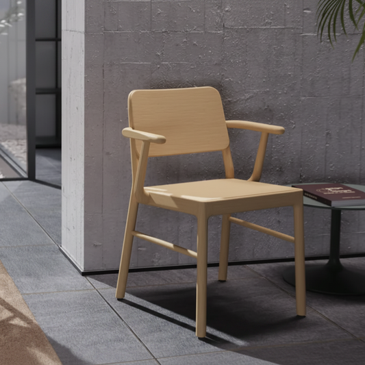כסא OP Opera Prima עם משענת וידיות, מבית Marte Design