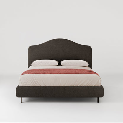 מיטת VANITY מרופדת מבית Bolzan, עם ראש מיטה מרופד ומעוגל – תמונה 3