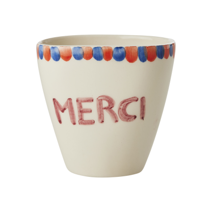 כוס קרמיקה אובלית MERCI