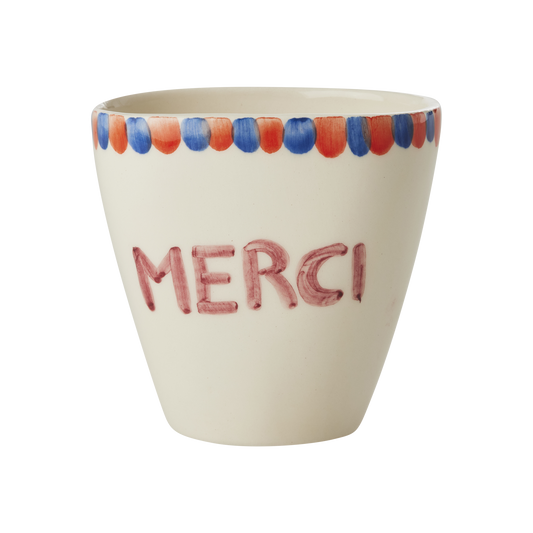 כוס קרמיקה אובלית MERCI