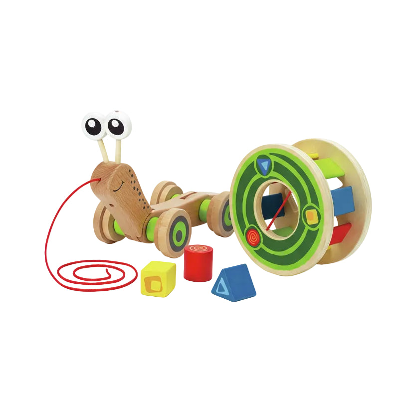 שבלול משיכה ממיין צורות מעץ Hape