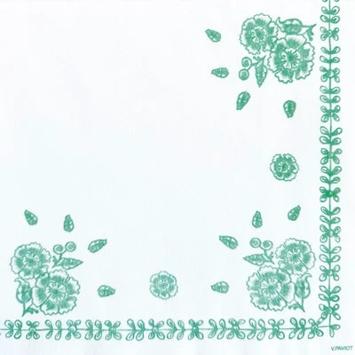 מפיות קומפוסטביליות Faience Vert מבית Françoise Paviot