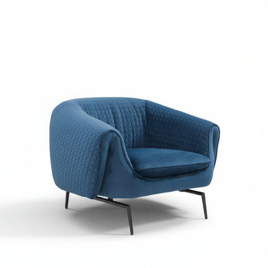 כורסת bubbles בריפוד כחול