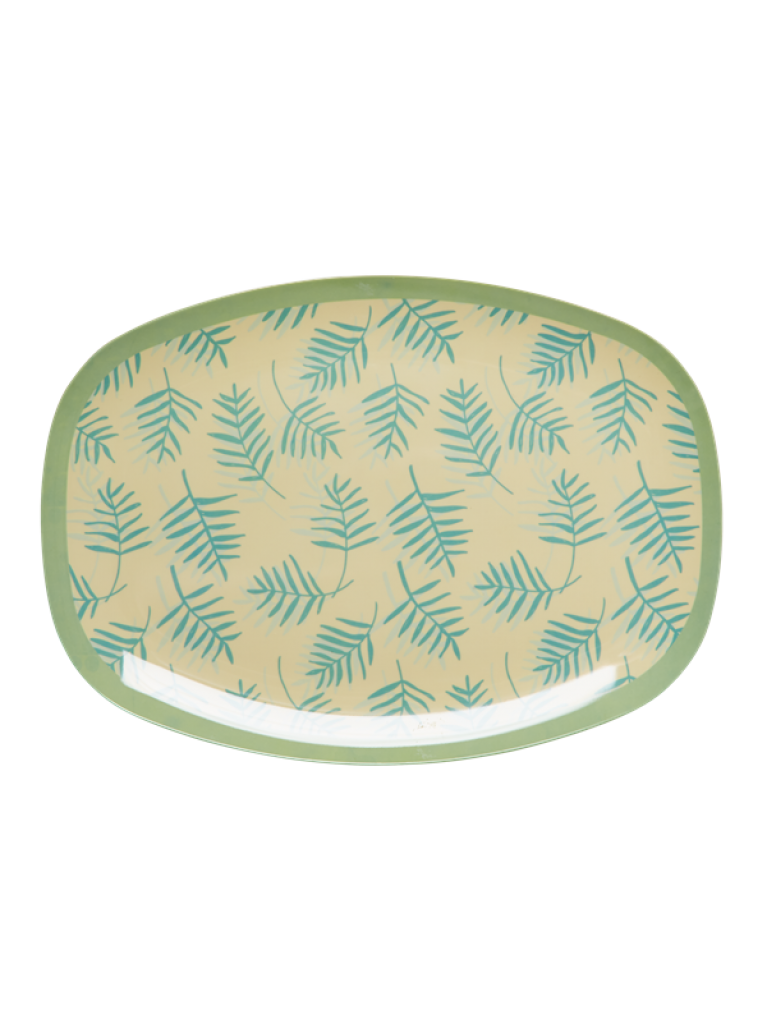 Palm oval plate