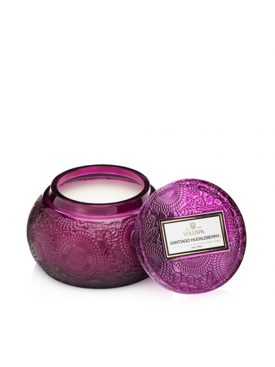 SANTIAGO HUCKLEBERRY candle in large glass jar