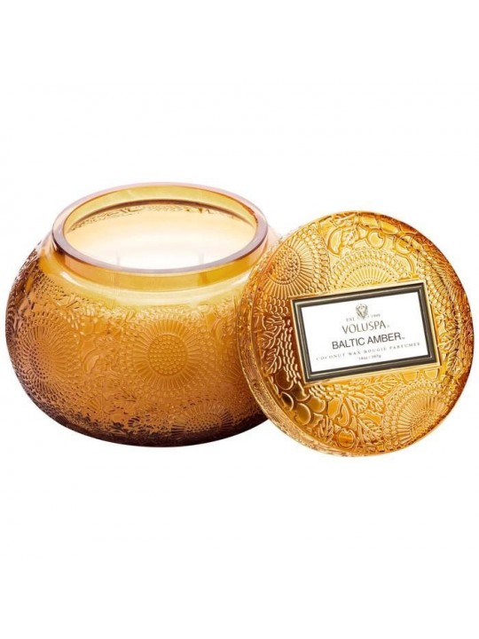 BALTIC AMBER candle in large glass jar