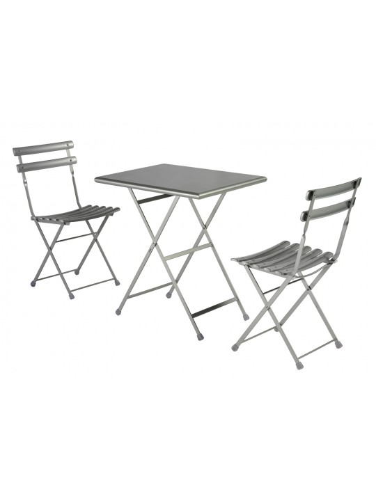 Foldable table and two chairs set
