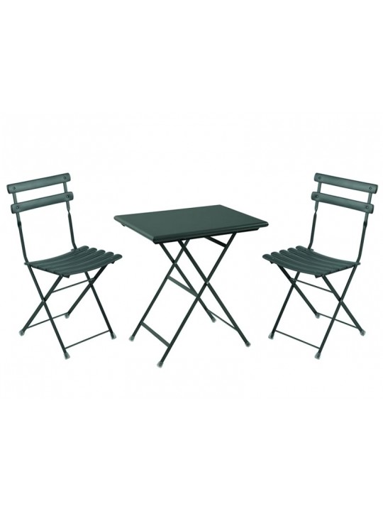 Foldable table and two chairs set