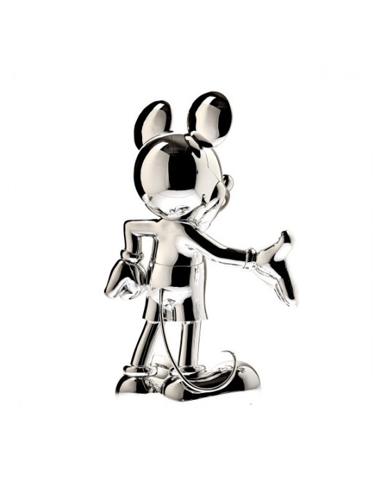 פסל מיקי מאוס כסוף