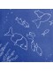 מפיות אל-בד גדולות דגים רקע כחול