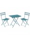 סט שולחן ושני כסאות מתקפלים